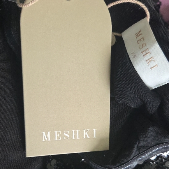 Meshki Black Sequin Strapless Dress - Picture 3 of 3